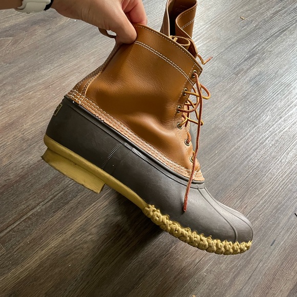 L.L. Bean Brown and Tan Duck Boots - Picture 4 of 7